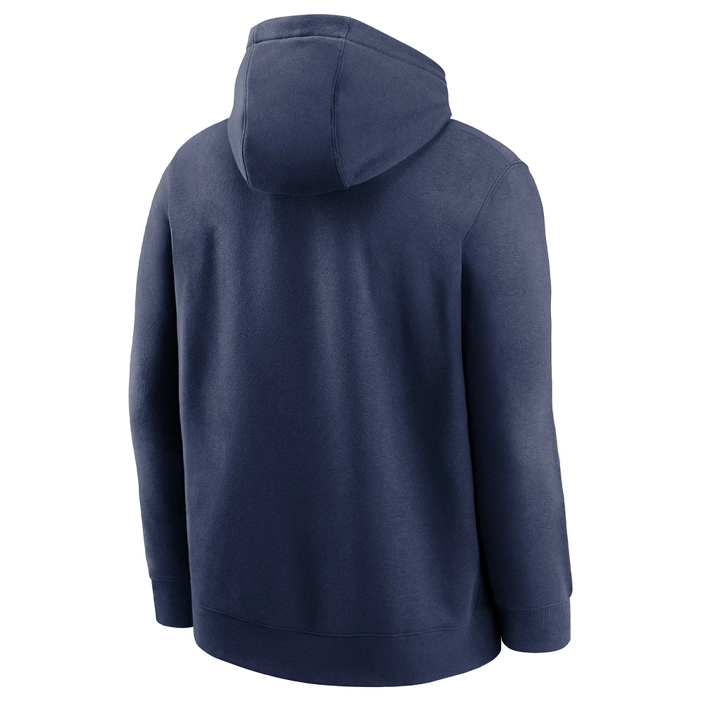 Men's Nike Navy Seattle Mariners Alternate Logo Club Pullover Hoodie