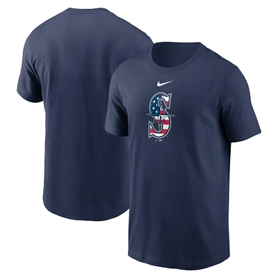 T-shirt Nike bleu marine Seattle Mariners Americana pour homme