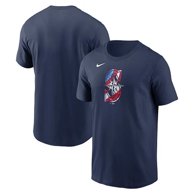 T-shirt Nike bleu marine Americana des Seattle Mariners pour homme