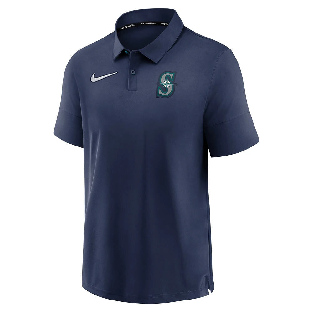 Men's Nike Navy Seattle Mariners Authentic Collection Flex Performance Polo