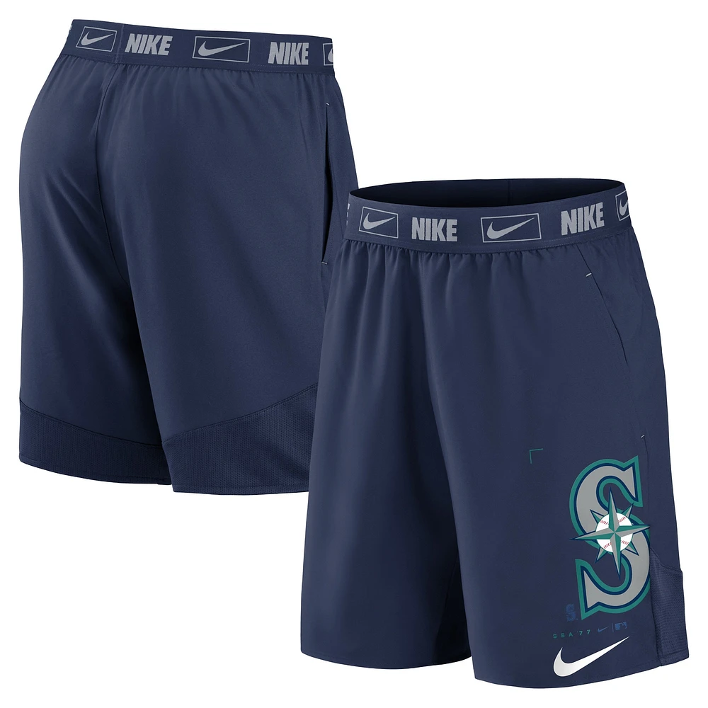 Short Nike Seattle Mariners Bold Express Performance pour homme - Bleu marine