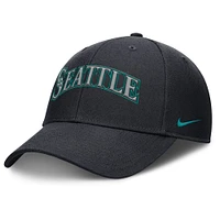 Men's Nike Navy Seattle Mariners Rise Gaberdine Adjustable Hat