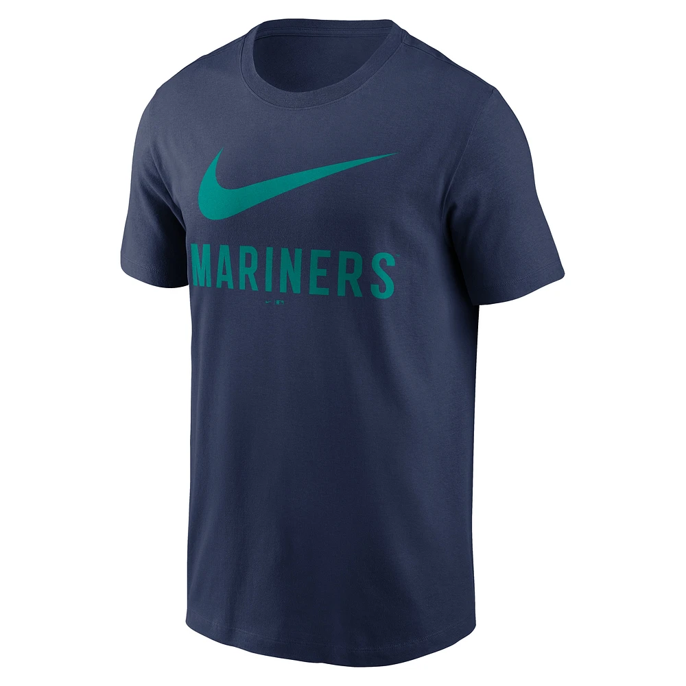 Men's Nike Navy Seattle Mariners Swoosh T-Shirt