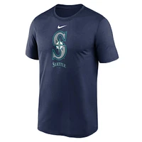 Men's Nike  Navy Seattle Mariners Team Arched Lockup Legend Performance T-Shirt