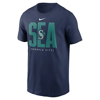 Men's Nike Navy Seattle Mariners Team Scoreboard T-Shirt