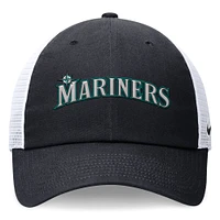 Men's Nike Navy Seattle Mariners Wordmark Adjustable Trucker Hat