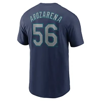Men's Nike Randy Arozarena Navy Seattle Mariners Fuse Name & Number T-Shirt