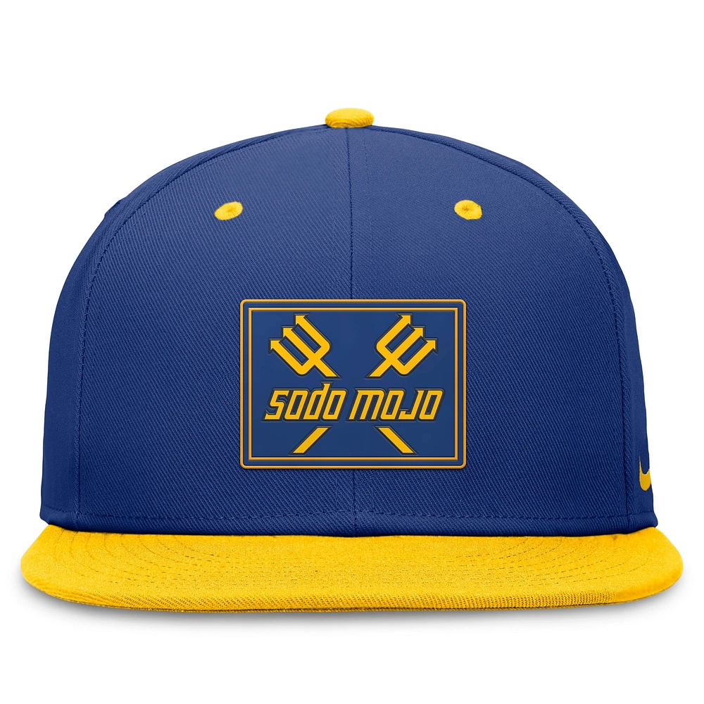 Men's Nike Royal/Gold Seattle Mariners City Connect True Fitted Hat