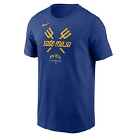T-shirt Nike Royal Seattle Mariners City Connect avec grand logo pour homme