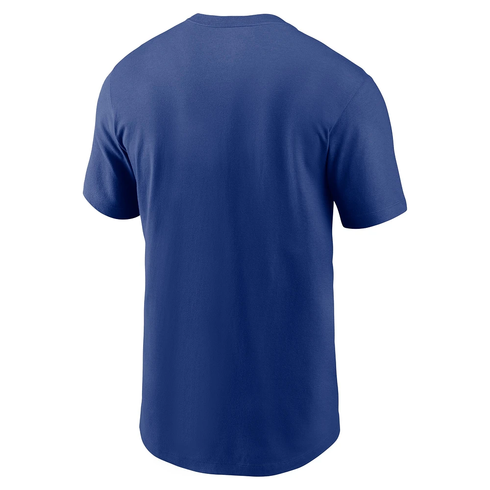 T-shirt Nike Royal Seattle Mariners City Connect avec grand logo pour homme