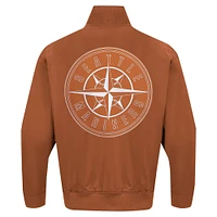 Men's Pro Standard Brown Seattle Mariners Paint The City Twill Full-Zip Jacket