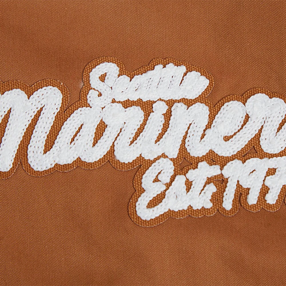 Men's Pro Standard Brown Seattle Mariners Paint The City Twill Full-Zip Jacket