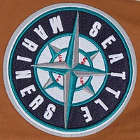 Men's Pro Standard Brown Seattle Mariners Paint The City Twill Full-Zip Jacket