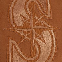 Men's Pro Standard Brown Seattle Mariners Paint The City Twill Full-Zip Jacket