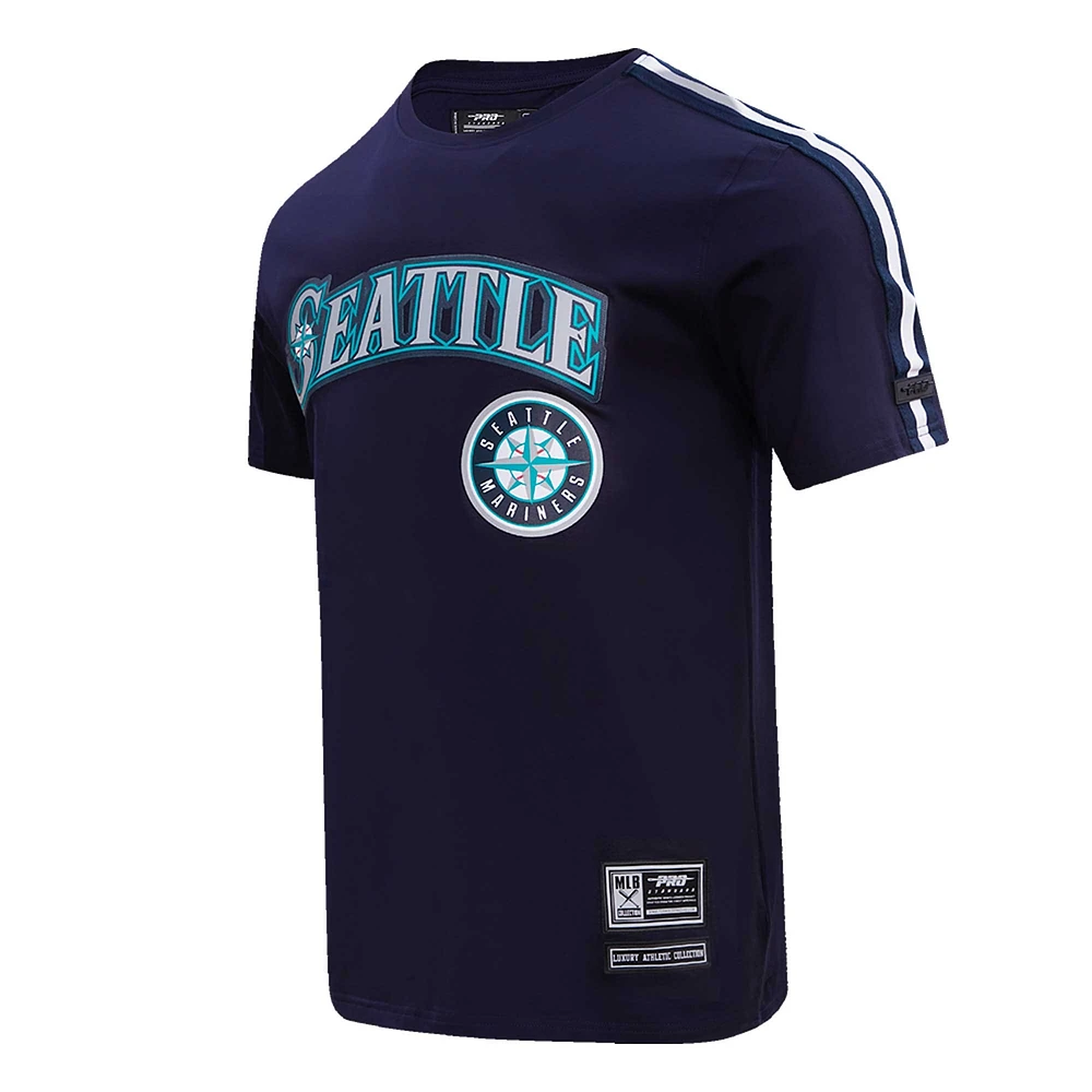 Men's Pro Standard Navy/ Seattle Mariners Taping T-Shirt