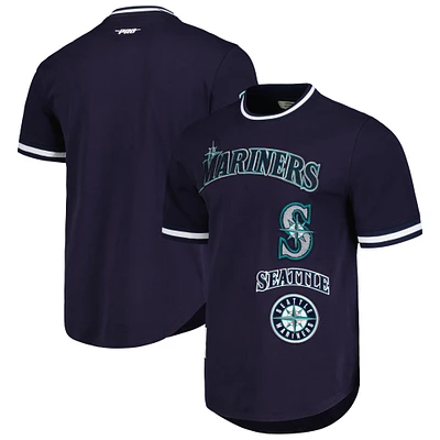 T-shirt classique rétro pour hommes Pro Standard Navy Seattle Mariners Cooperstown Collection