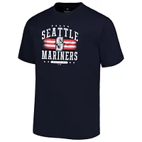 Men's Profile  Navy Seattle Mariners Big & Tall Americana T-Shirt