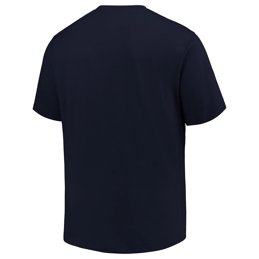 Men's Profile  Navy Seattle Mariners Big & Tall Americana T-Shirt