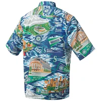 Men's Reyn Spooner White Seattle Mariners Scenic Button-Up Shirt