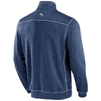 Veste à demi-zip tri-mélange Tommy Bahama Navy Seattle Mariners Tobago Bay pour hommes