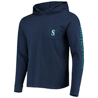 Men's Vineyard Vines Navy Seattle Mariners Long Sleeve Hoodie T-Shirt