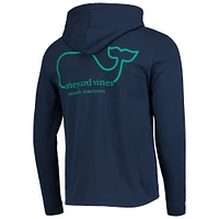 Men's Vineyard Vines Navy Seattle Mariners Long Sleeve Hoodie T-Shirt