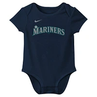 Newborn & Infant Nike Julio Rodríguez Navy Seattle Mariners Fuse Name Number Bodysuit