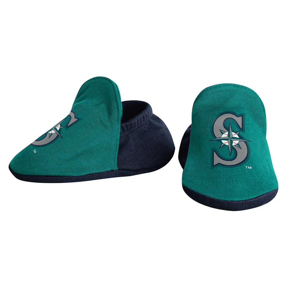 Newborn & Infant White Seattle Mariners Base Hitter Bodysuit, Bib Bootie Set