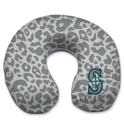 Seattle Mariners Cheetah Print Memory Foam Travel Pillow