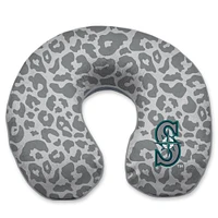 Seattle Mariners Cheetah Print Memory Foam Travel Pillow