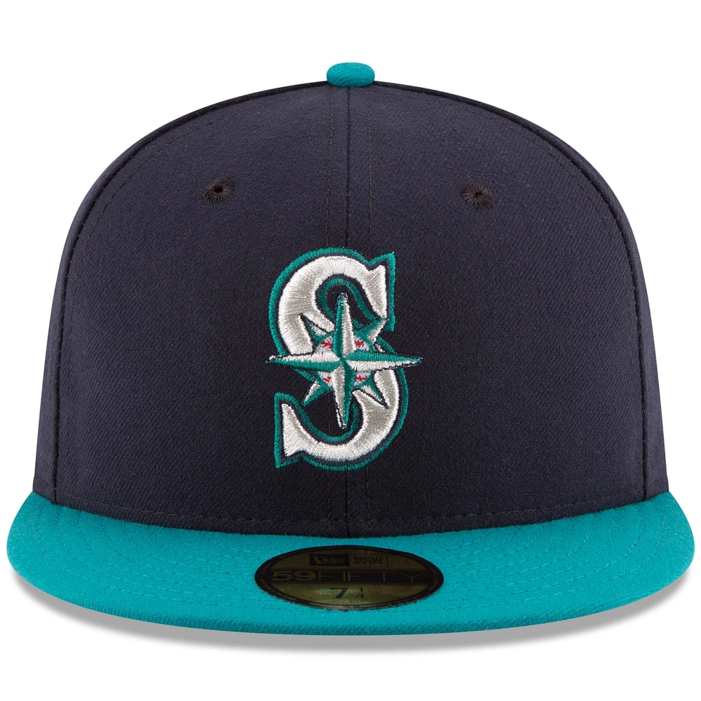 Seattle Mariners New Era Authentic Collection On Field 59FIFTY - Fitted Structured Hat Navy/Teal