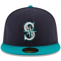 Seattle Mariners New Era Authentic Collection On Field 59FIFTY - Fitted Structured Hat Navy/Teal