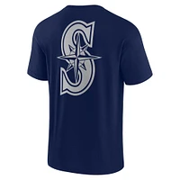 Unisex Navy Seattle Mariners Elements Super Soft Short Sleeve T-Shirt