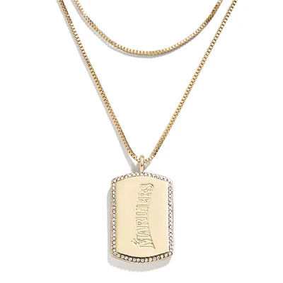WEAR by Erin Andrews x Baublebar Seattle Mariners Dog Tag Collier