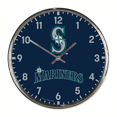 Horloge murale chromée WinCraft Seattle Mariners