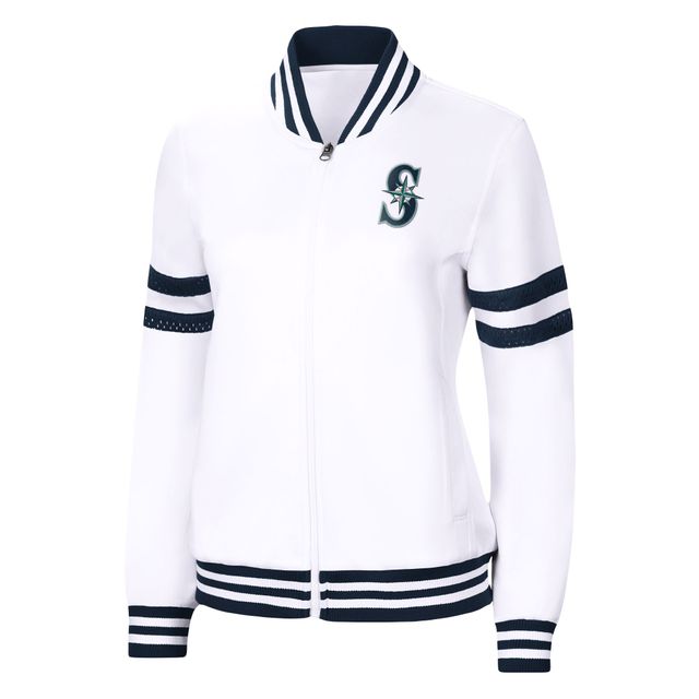 Veste d'avant-match G-III 4Her by Carl Banks Seattle Mariners pour homme - de survêtement entièrement zippée
