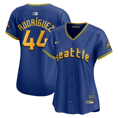 Maillot Nike Julio Rodriguez Royal Seattle Mariners City Connect Limited pour femme