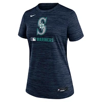 Women's Nike  Navy Seattle Mariners Authentic Collection Velocity Performance T-Shirt