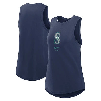 Women's Nike Navy Seattle Mariners Legacy Icon High Neck Performance Tank Top