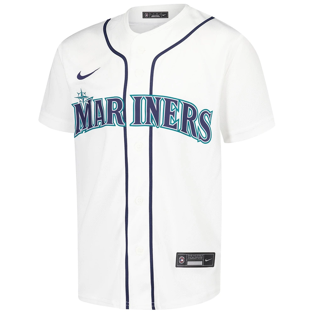 Maillot de jeu à domicile Nike Randy Arozarena pour jeunes des Mariners Seattle, blanc