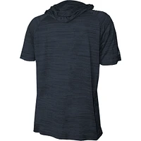 Youth Stitches Heather Navy Seattle Mariners Raglan Short Sleeve Pullover Hoodie