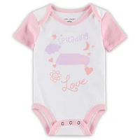 Girls Newborn & Infant White Seattle Seahawks Spreading Love Bodysuit and Tutu Leggings Set