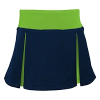 Girls Preschool College Navy Seattle Seahawks Spirit Two-Piece Cheerleader Set