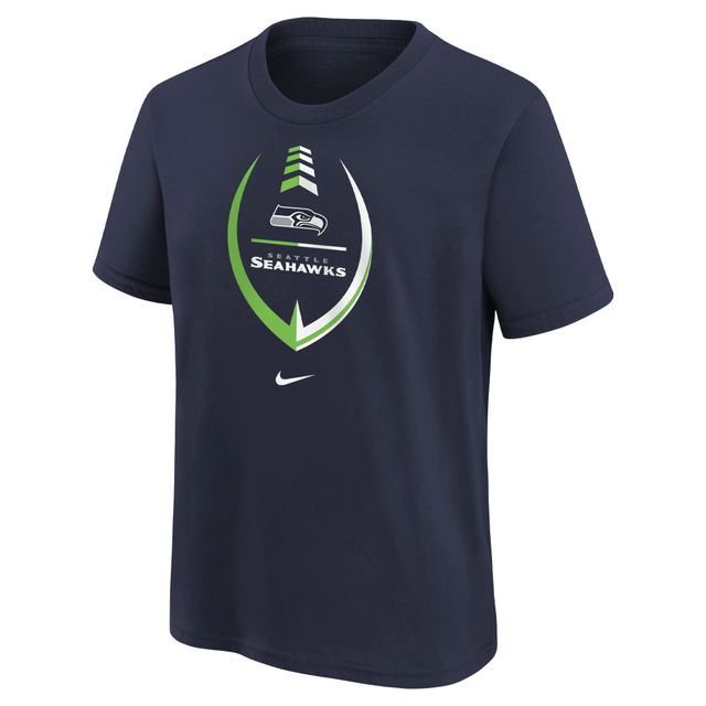 T-shirt préscolaire Nike College Navy Seattle Seahawks Icon pour fille