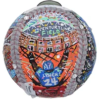 Marshawn Lynch Seattle Seahawks Autographed Baseball - Art by Charles Fazzino - RG13310408