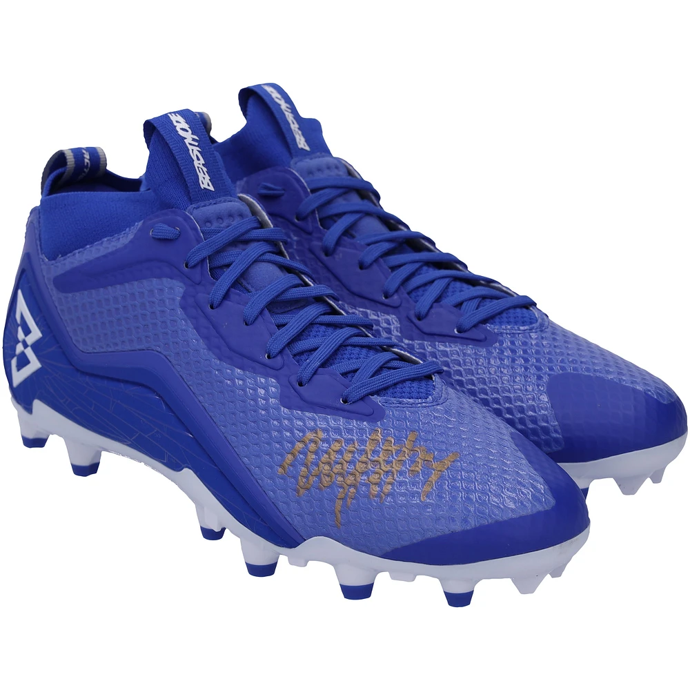 Marshawn Lynch Seattle Seahawks Autographed Blue Beast Mode B.T.A Elite Football Cleats