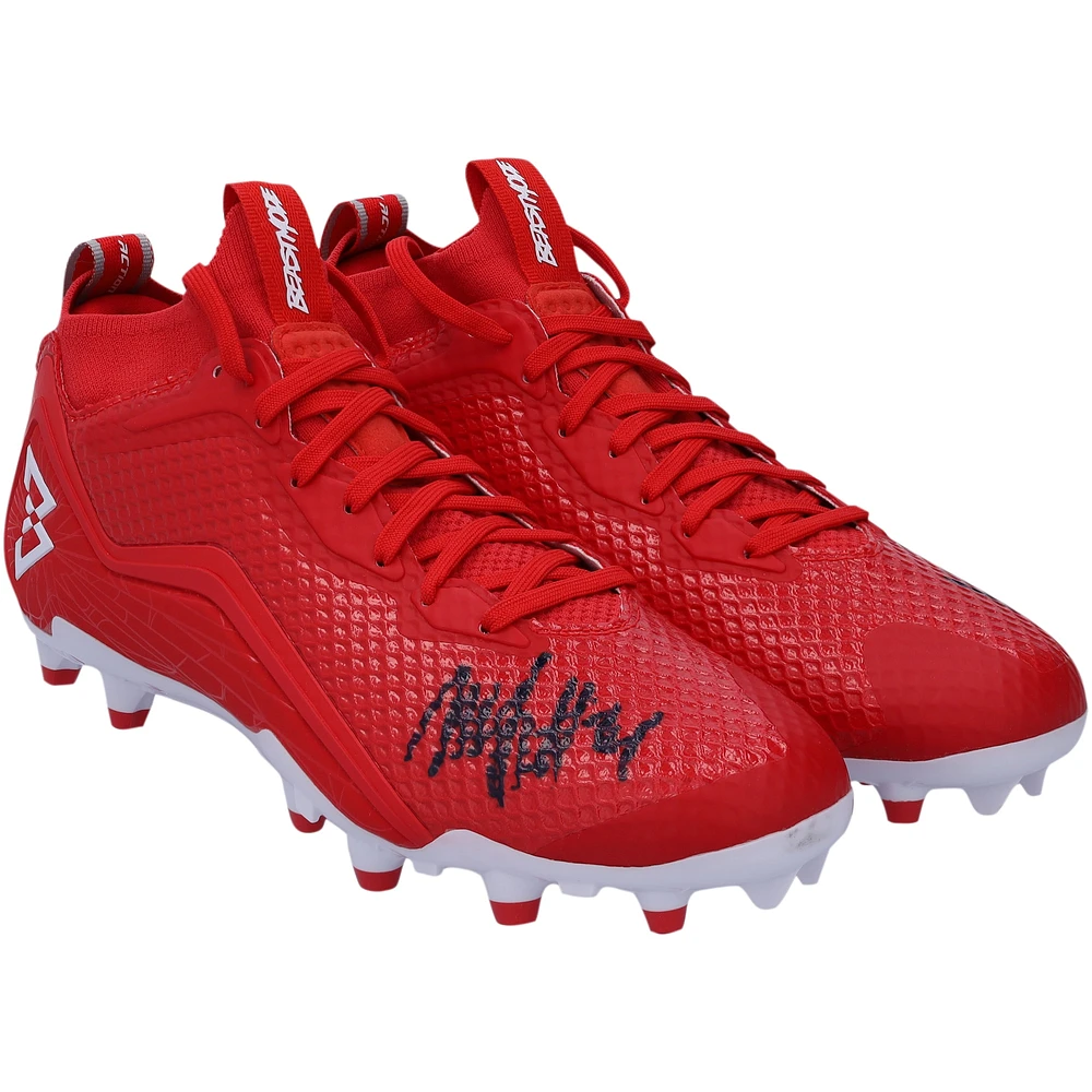 Marshawn Lynch Seattle Seahawks Autographed Red Beast Mode B.T.A Elite Football Cleats