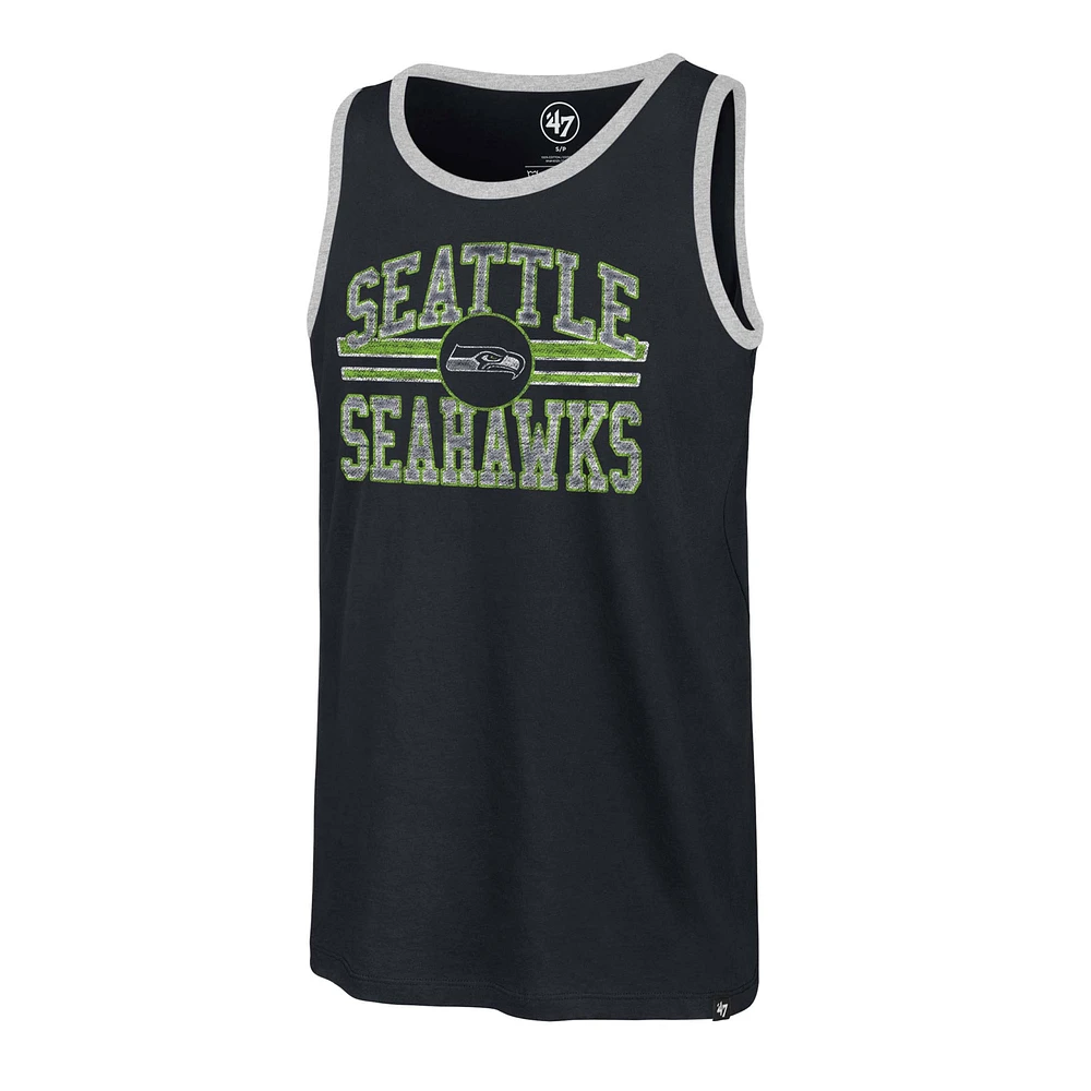 Men's '47 College Navy Seattle Seahawks Winger Franklin Tank Top