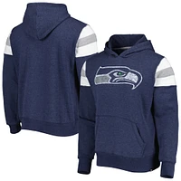 Men's '47 Heathered Blue Seattle Seahawks Premier Nico Pullover Hoodie