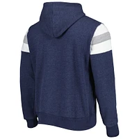 Men's '47 Heathered Blue Seattle Seahawks Premier Nico Pullover Hoodie